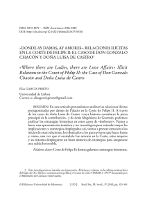 «Donde ay damas, ay amores». Relaciones ilícitas en la Corte de