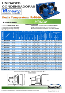 Folleto Unidades Maneurop Media Temp.R404A