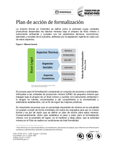 Plan de acción de Formalización