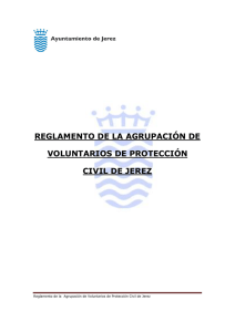 reglamento de la agrupación de voluntarios de protección civil de