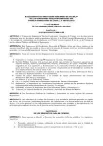 Reglamento de Condiciones Generales de Trabajo de los