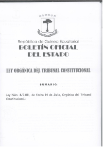 Guinee equatoriale - Loi organique n°2011-04 du 14 - Droit
