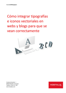 Cómo integrar tipografías e iconos vectoriales en webs y blogs para