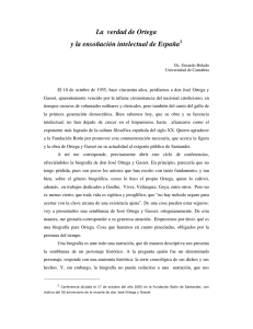 La verdad de Ortega y la ensoñación intelectual de España1