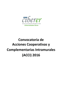 Convocatoria ACCI 2016