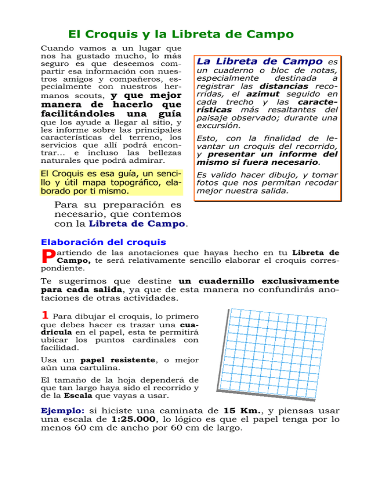 El Croquis y la Libreta de Campo El Croquis y la Libreta de Campo