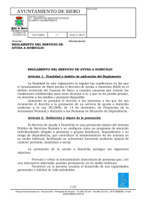 reglamento sad nuevo - Ayuntamiento de Siero