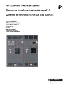 PLC Automatic Throwover Systems Sistemas de transferencia