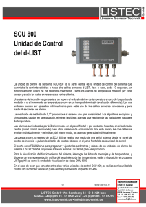 SCU 800 Unidad de Control del d-LIST