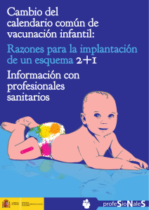 Cambio del calendario común de vacunación infantil
