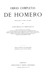 Obras completas de Homero, II, traducción de Luis Segalá y