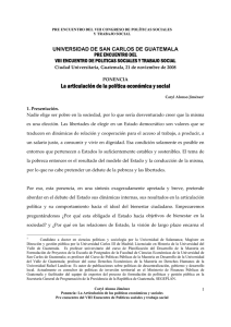 La articulación de la política económica y social