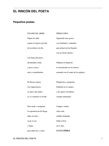 el rincón del poeta - CEIP Vicente Aleixandre