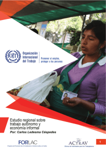 Estudio regional sobre trabajo autónomo y economía informal
