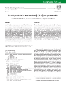 Participación de la interleucina 1β (IL-1β) en