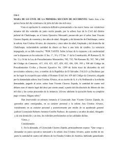 114-1 MARA DE LO CIVIL DE LA PRIMERA SECCION DE