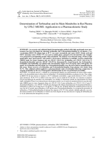 Determination of Terbinafine and its Main Metabolite in Rat Plasma