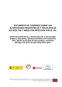 documento de consenso sobre las alteraciones psiquiatricas y