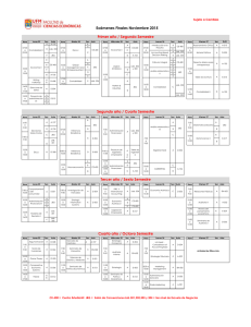 Segundo año / Cuarto Semestre Exámenes Finales Noviembre