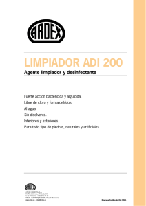 LIMPIADOR ADI 200 Agente limpiador y desinfectante