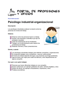 Psicólogo industrial-organizacional