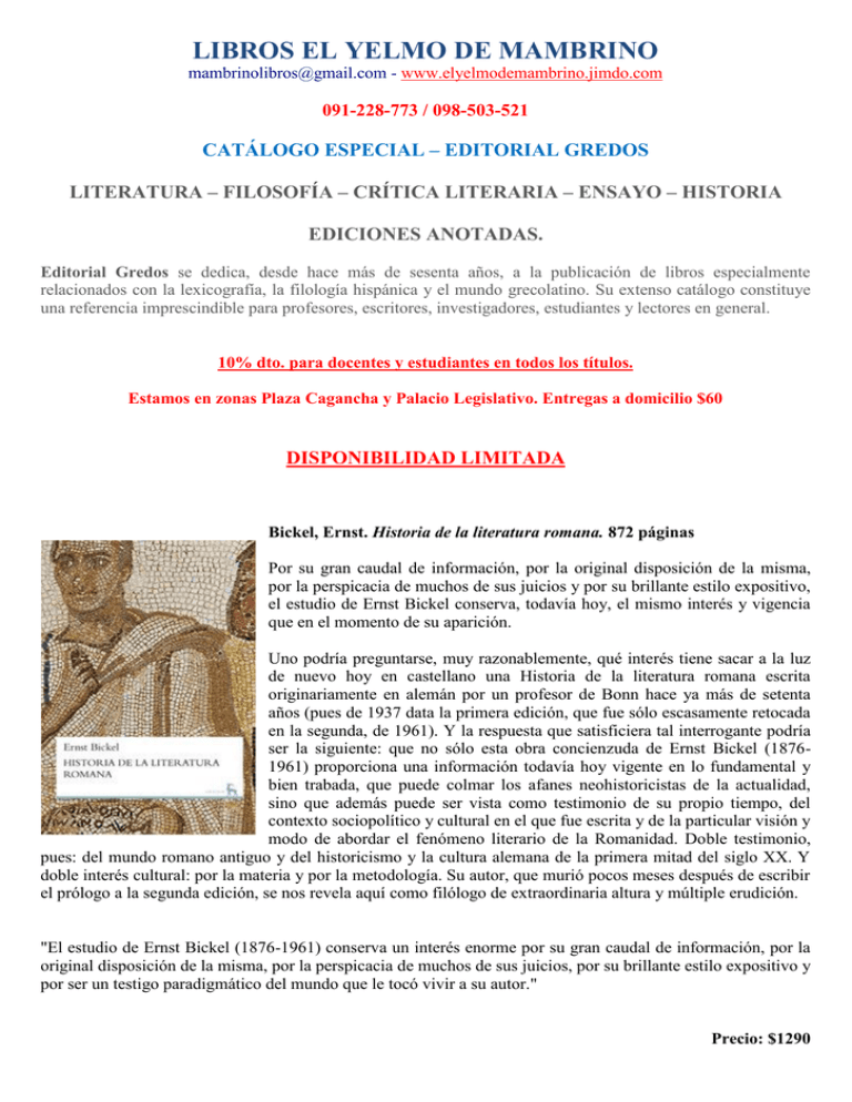 libros el yelmo de mambrino