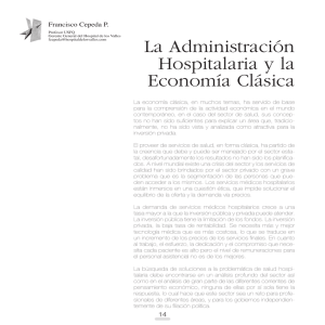 La Administración Hospitalaria y la Economía Clásica