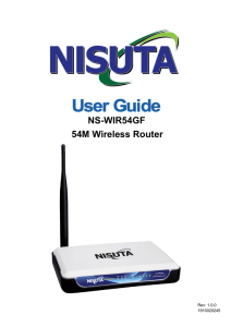 NS-WIR54GF 54M Wireless Router