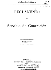 SerV\icio de Guarnición - Actividad Cultural del Banco de la República