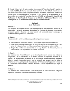 Reglamento de Clasificación Y Ascenso de los Miembros del