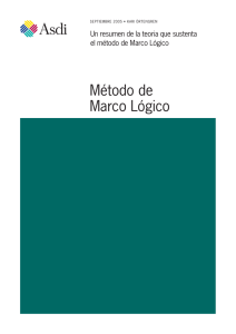Método de Marco Lógico - Observatorio de Salud de Asturias