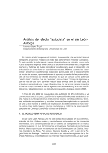 Análisis del efecto “autopista” en el eje León- Astorga