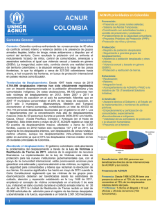 Situación Colombia: Hoja Informativa junio de 2013