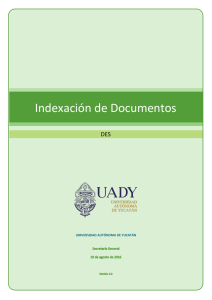 Indexación de Documentos - Universidad Autónoma de Yucatán