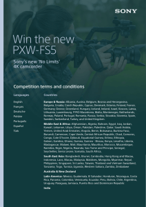 Win the new PXW-FS5