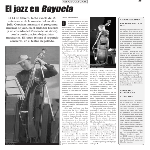 El jazz en Rayuela - La gaceta de la Universidad de Guadalajara