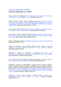 Articles publicats al 2007