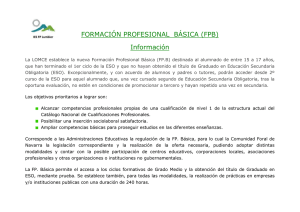 FORMACIÓN PROFESIONAL BÁSICA (FPB - Gobierno