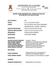 Acta 004 - Universidad de La Guajira