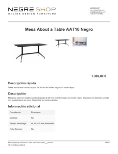 Mesa About a Table AAT10 Negro