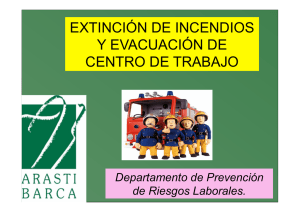 extinción de incendios y evacuación de centro de trabajo