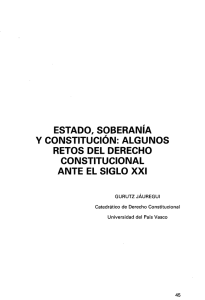 Estado, Soberanía y Constitución. Algunos Retos del Derecho