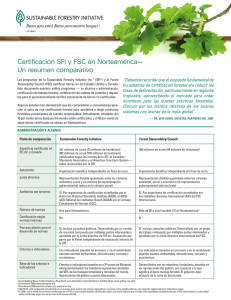 Certificación SFI y FSC en Norteamérica— Un resumen comparativo