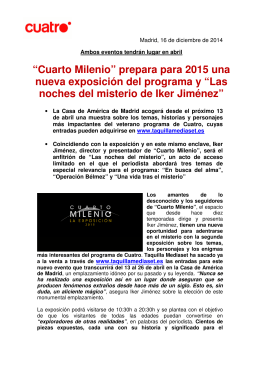 Cuarto Milenio: la exposición Cuarto Milenio: la exposición