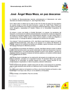 José Ángel Meza Meza, en paz descanse