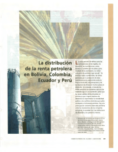 La aplicación de la distribución de la renta petrolera en Bolivia