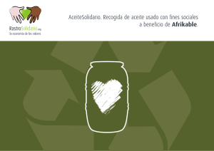 ® ZM//\/ AceiteSolidario. Recogida de aceite usado con fines sociales