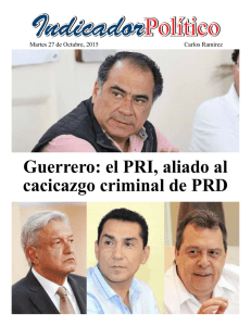 Guerrero: el PRI, aliado al cacicazgo criminal de PRD