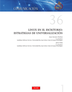LINUX EN EL ESCRITORIO: ESTRATEGIAS DE UNIVERSALIZACIÓN