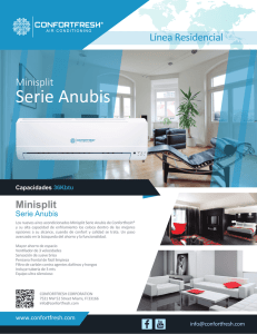 Brochure Comercial - Minisplit Anubis-